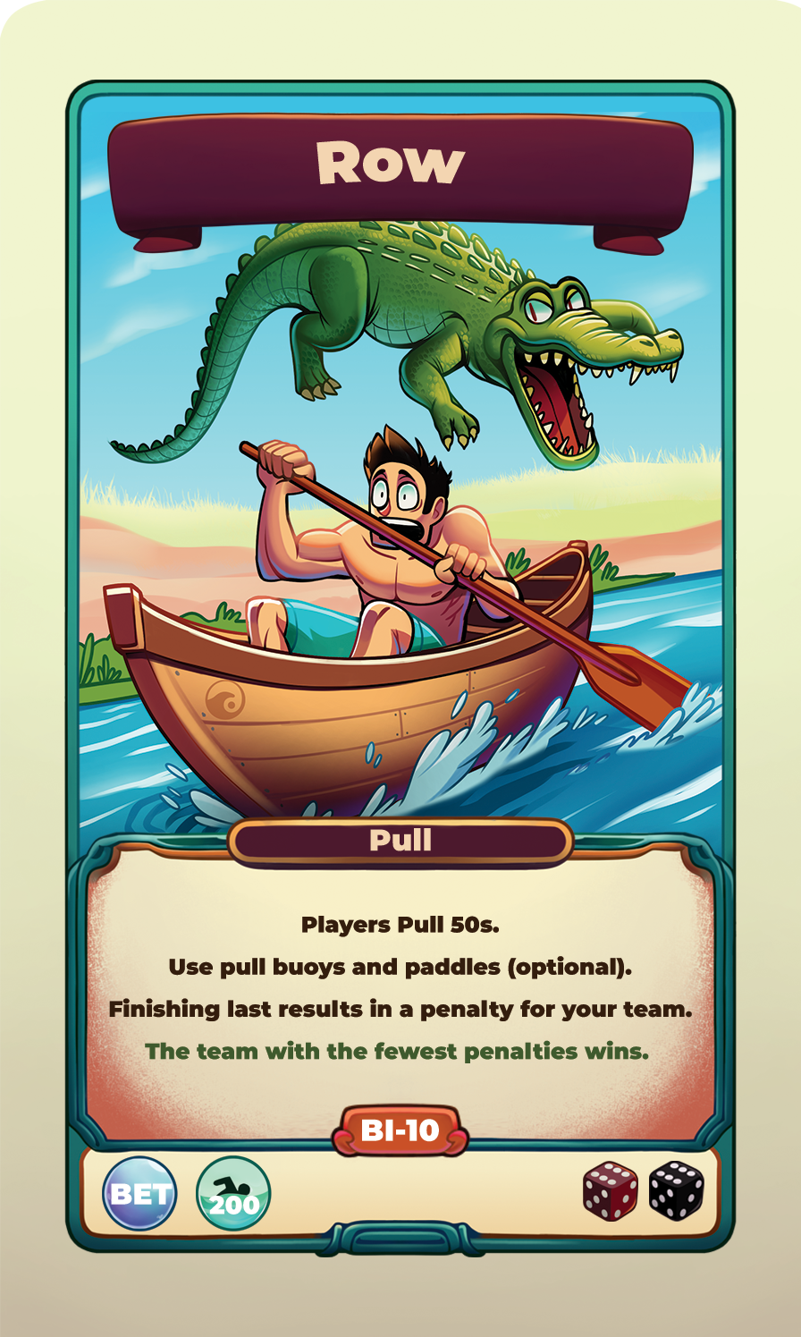 Row challenge card